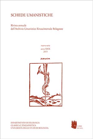 Schede Umanistiche XXIX Schede Umanistiche XXIX